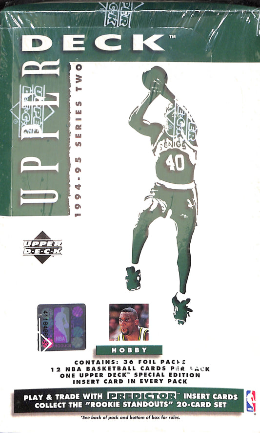 1994-95 UPPER DECK BASKETBALL SERIES 2 HOBBY BOX - Sealed Wax