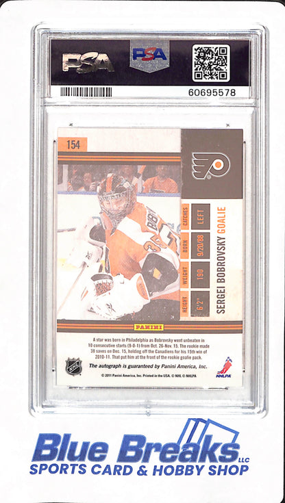 2010 Playoff Contenders - Sergei Bobrovsky - Ice Hockey - # 154 - Rookie - Philadelphia Flyers - Autographed - PSA 9