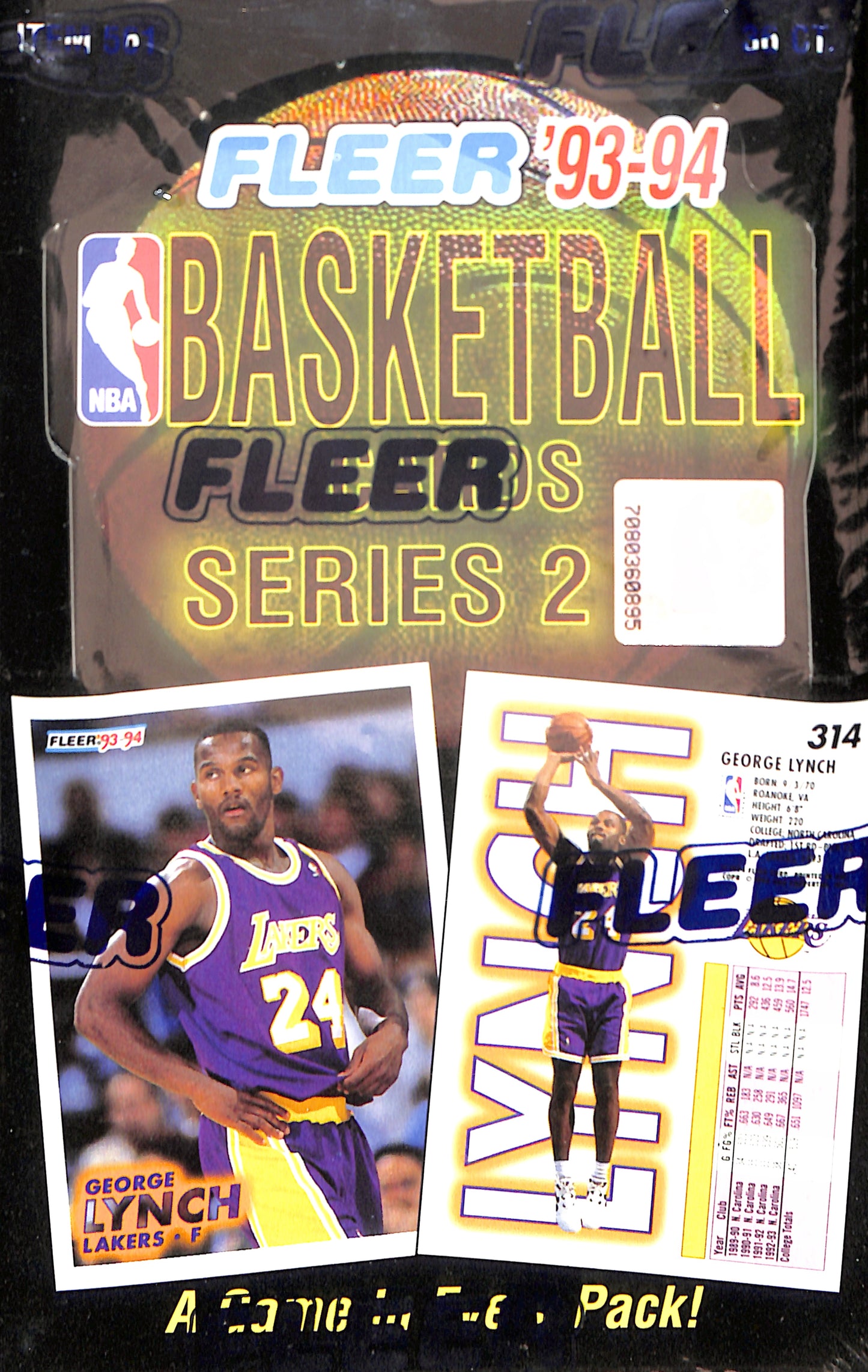 1993/94 Fleer Series 2 Basketball Hobby Box - Sealed Wax