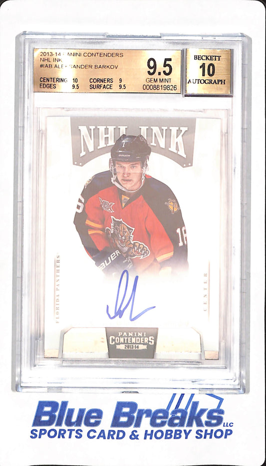 2013-14 Panini Contenders - Aleksander Barkov - NHL Ink - # I-AB - Ice Hockey - Florida Panthers - Beckett 9.5