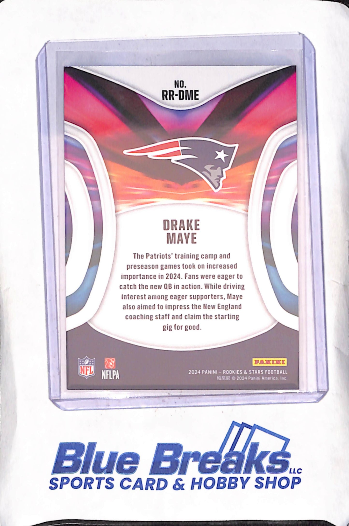 2024 Panini Rookies & Stars - Drake Maye - Rookie Rush - New England Patriots - Football - #RR-DME