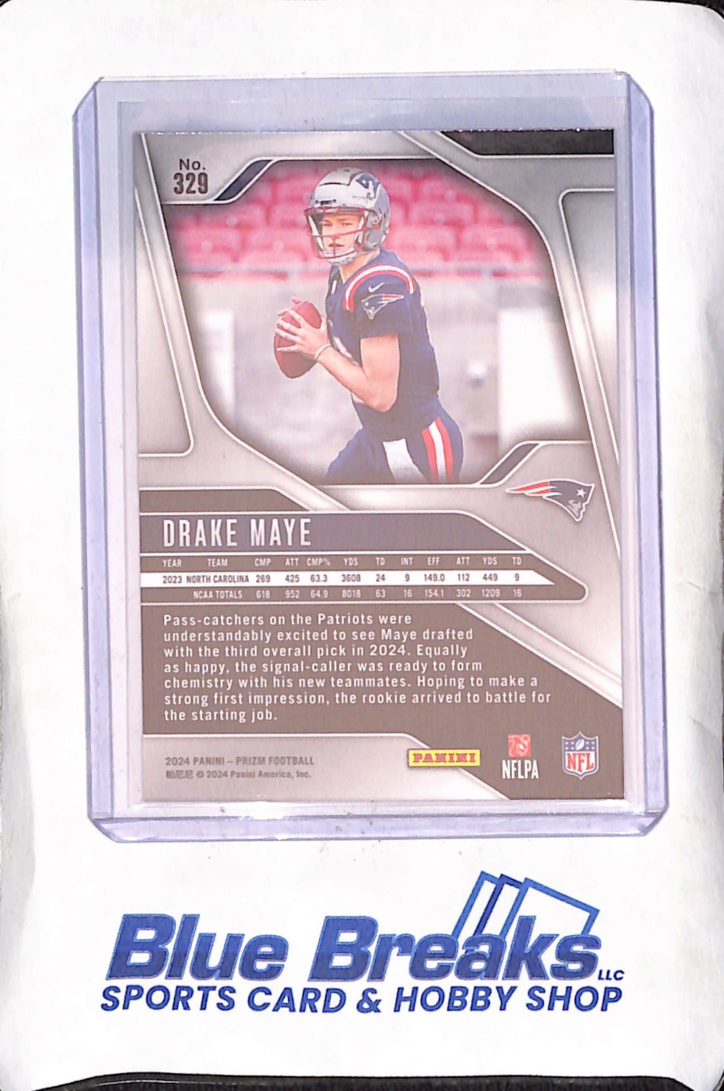 2024 Panini Prizm - Drake Maye - RC - New England Patriots - Football - #329