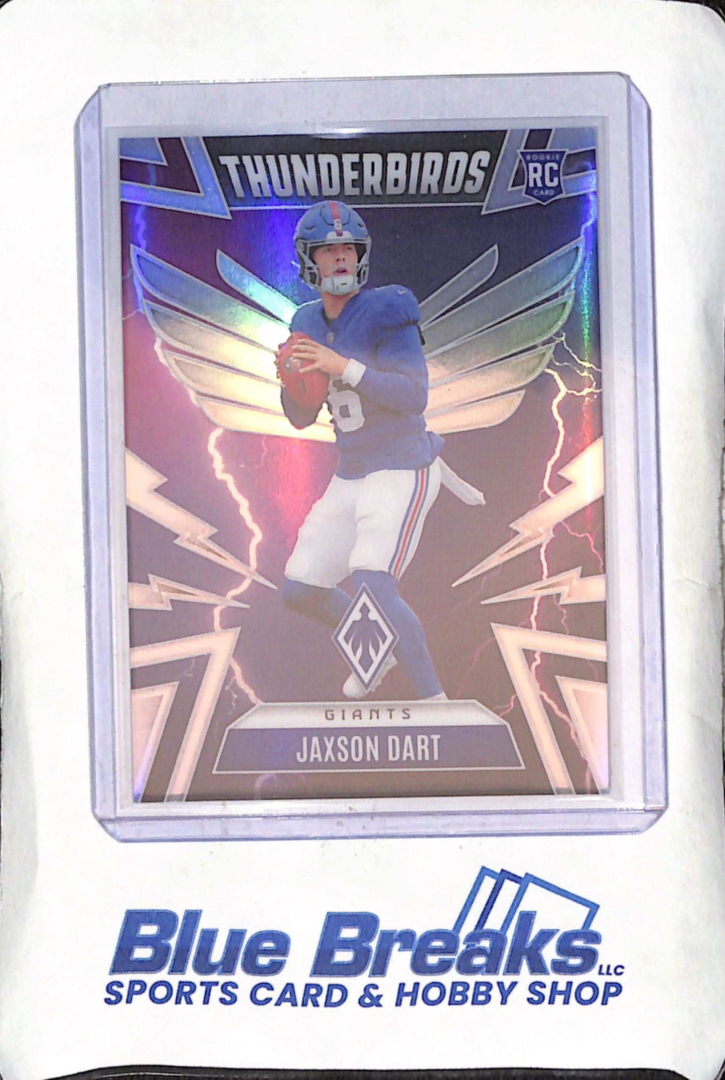 2025 Panini Phoenix - Jaxson Dart - Thunderbirds - RC - New York Giants - Football - #38