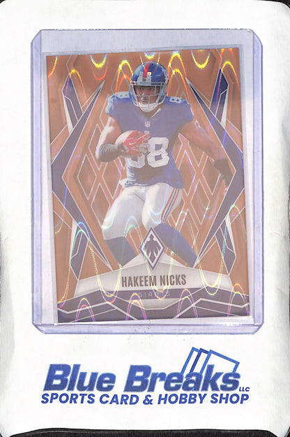 2025 Panini Phoenix - Hakeem Nicks - Bronze Seismic - 14/15 - New York Giants - Football - #86