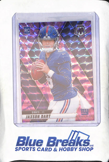 2025 Panini Mosaic - Jaxon Dart - Pink - RC - New York Giants - Football - #362