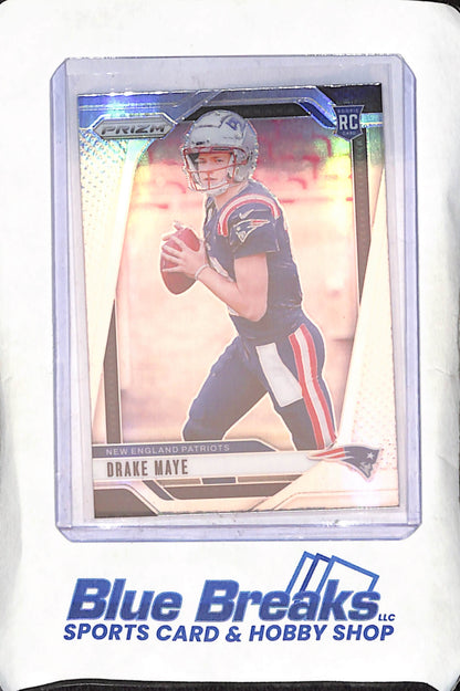 2024 Panini Prizm - Drake Maye - Silver Prizm - RC - New England Patriots - Football - #329