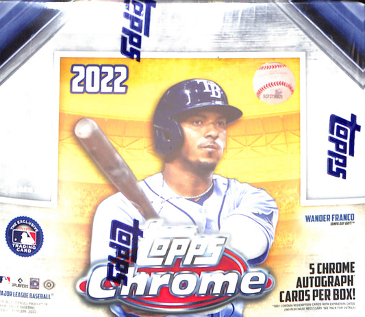 2022 Topps Chrome Baseball Jumbo Box - Sealed Wax