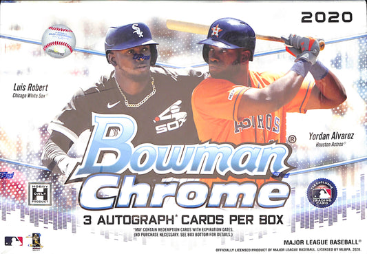 2020 Bowman Chrome Baseball HTA Choice Hobby Box - Sealed Wax