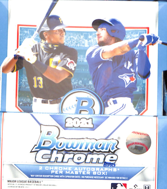 2021 Bowman Chrome Baseball Hobby Box - Sealed Wax