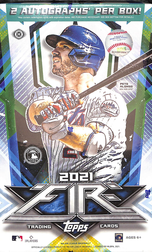 2021 Topps Fire Baseball Hobby Box - Sealed Wax