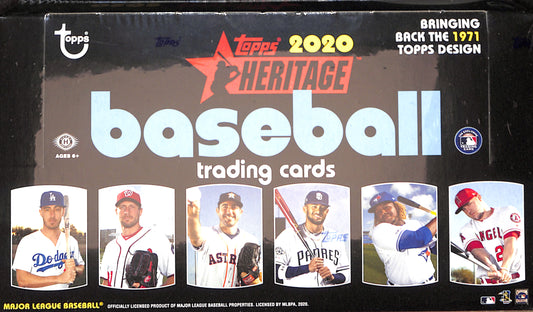 2020 Topps Heritage Baseball Hobby Box - Sealed Wax