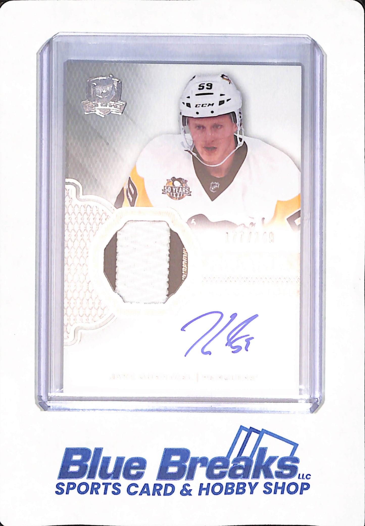 2016-17 Upper Deck - The Cup - Jake Guentzel - Ice Hockey - Pittsburgh Penguins -  # 134 - Rookie - 177/249 - Relic - Autographed