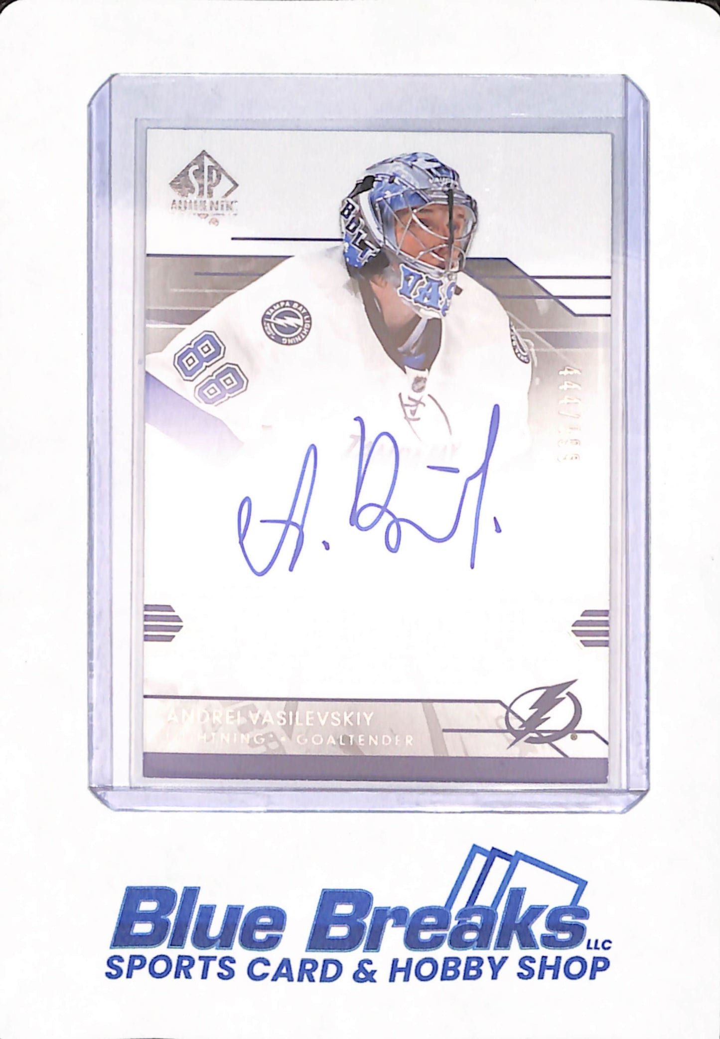 2014-15 Upper Deck SPA - Andrei Vasilevskiy - Future Watch - Ice Hockey - Tampa Bay Lightning - # 310 - Autographed - 444/999