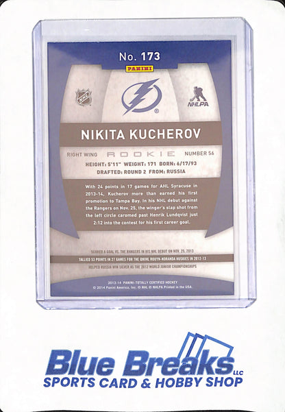 2013-14 Panini - Totally Certified - Nikita Kucherov - Ice Hockey - Tampa Bay Lightning - # 173 - Rookie - Dual Class