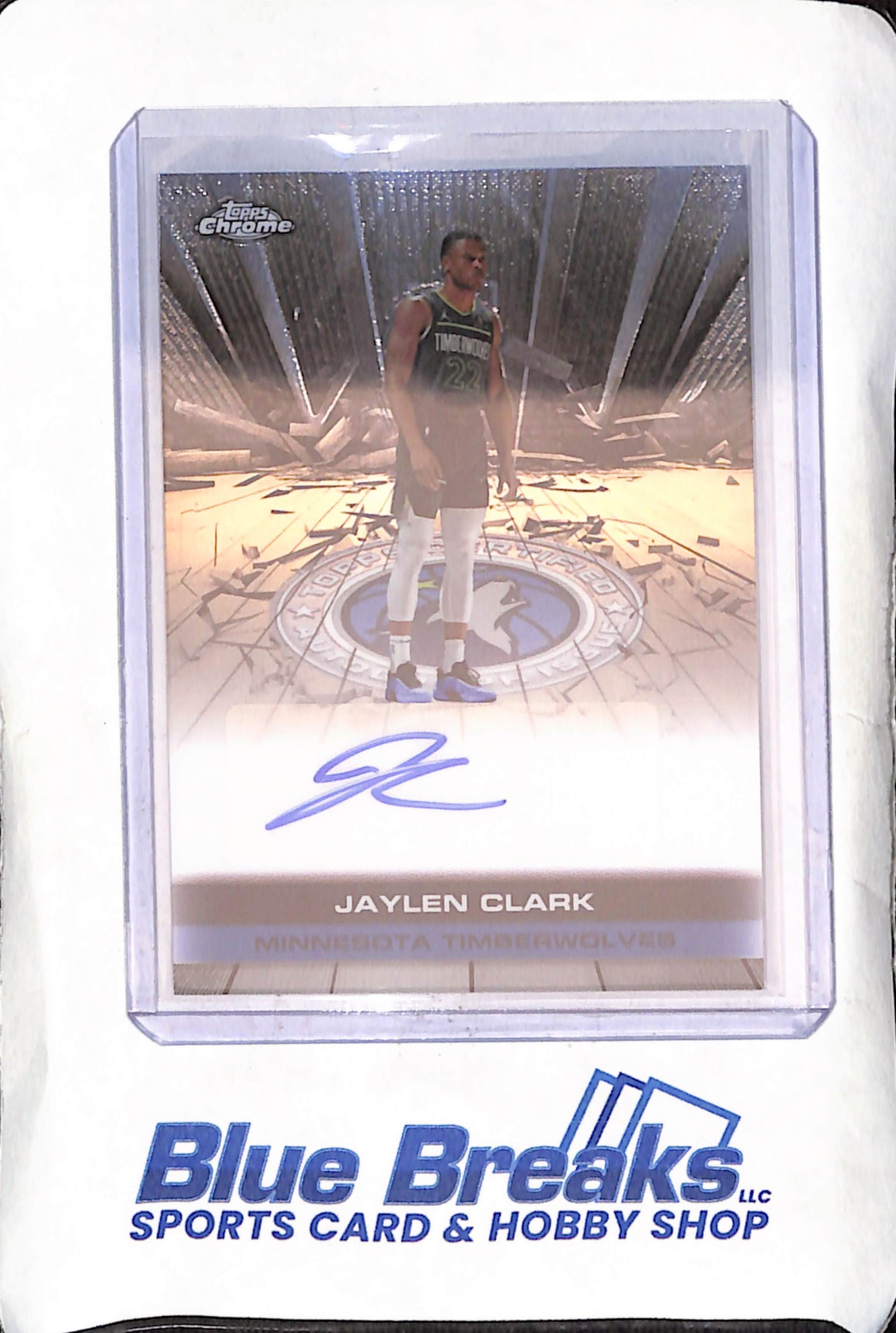 2025 Topps Chrome - Jaylen Clark - Autograph - Minnesota Timberwolves - Basketball - #TAU-JC