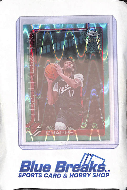2025 Topps Chrome - Shaedon Sharpe - Raywave - 103/199 - Portland Trail Blazers - Basketball - #150
