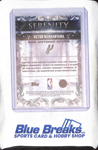 2025 Topps Serenity - Victor Wembanyama - San Antonio Spurs - Basketball - #SY-1