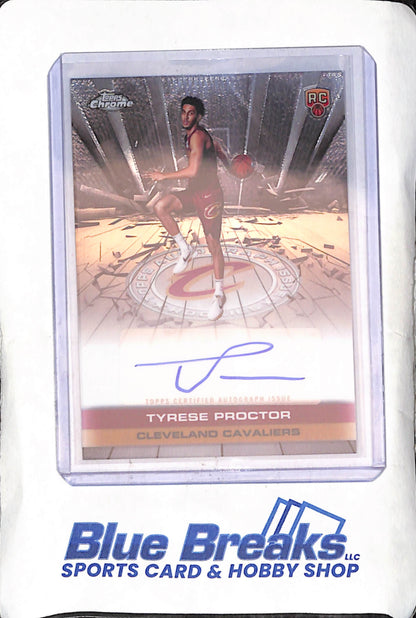 2025 Topps Chrome - Tyrese Proctor - Autograph - RC - Cleveland Cavaliers - Basketball - #TAUR2-TP