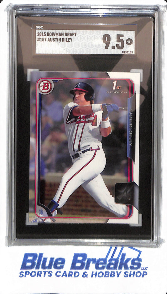 2015 Bowman Draft - Austin Riley - #157 - SGC 9.5 - Atlanta Braves - Baseball