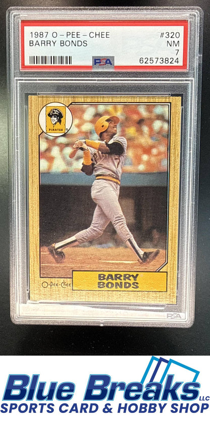 1987 O-Pee-Chee Barry Bonds #320 RC PSA 7 Pittsburgh Pirates