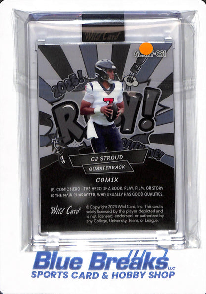 2023 Wild Card - CJ Stroud - # ACSRY-CS1 - Houston Texans - Comix - Football - 19/25