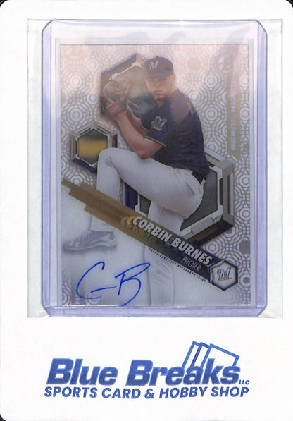 2018 Bowman - Corbin Burnes - # PHT-CB - Milwaukee Brewers - Baseball - Autographed