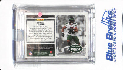 2021 Panini One - Michael Carter - New York Jets - #29 - Football - 21/49 - Autographed