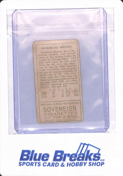 T205 - Sovereign Cigarettes - Mordecai Brown - Baseball - Chicago Cubs