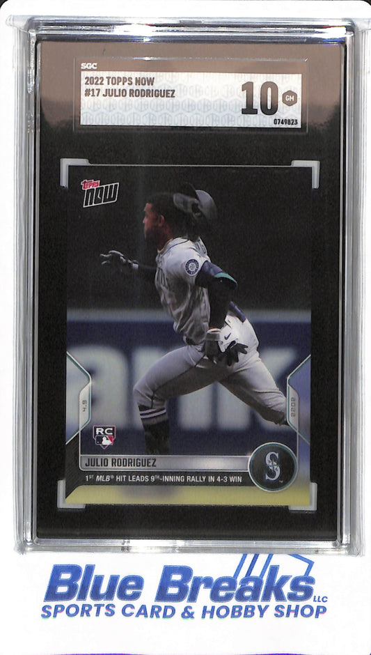 2022 Topps Now - Julio Rodriguez - # 17 - Seattle Mariners - SGC 10 - Baseball