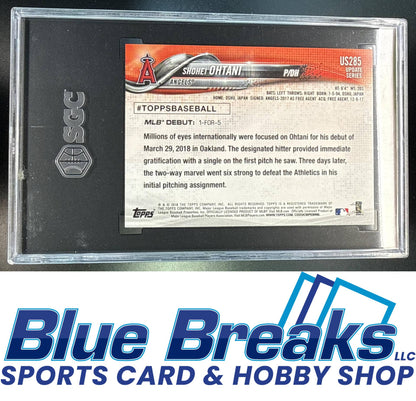2018 Topps Update Shohei Ohtani [RC] #US285 RC SGC 10 Los Angeles Angels