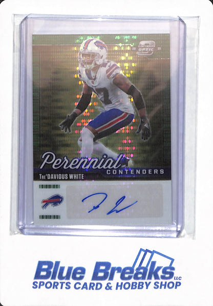 2021 Panini Contenders - Tre'Davious White - # PCA-TDW - Buffalo Bills - Football - Perennial Contenders - Autographed - Optic - 25/25