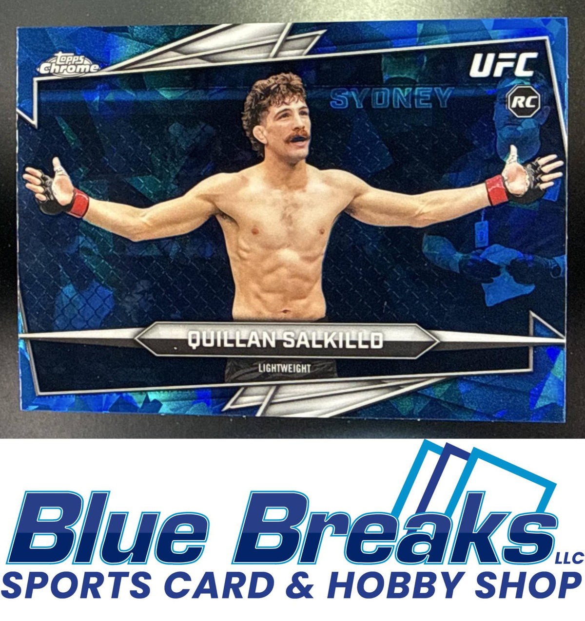2026 Topps Chrome Sapphire UFC Quillan Salkilld #57m RC