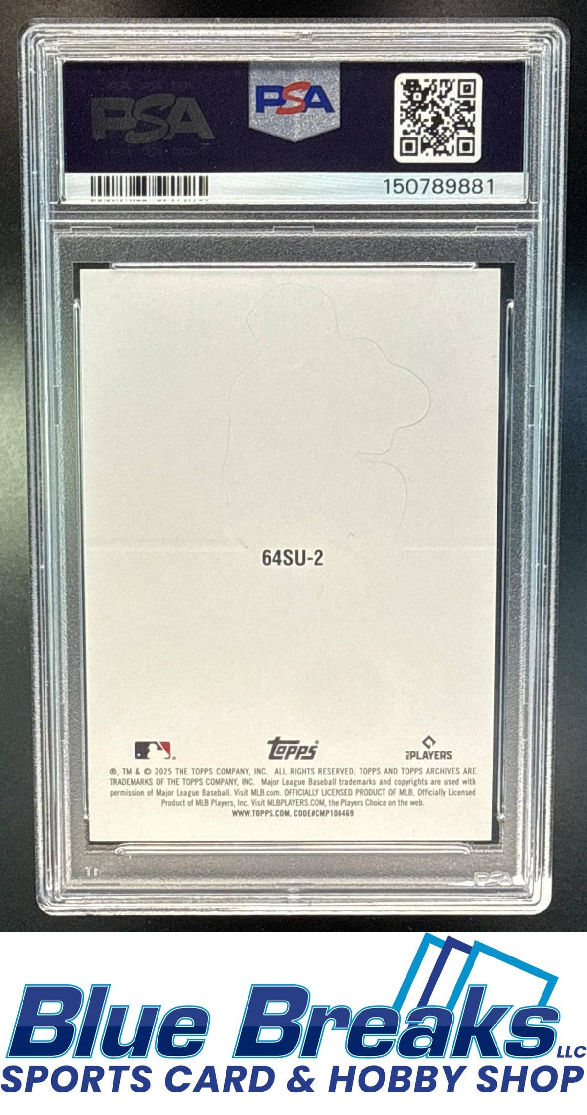 2025 Topps Archives Roki Sasaki #64SU-2 1964 Topp Stand Ups Gold Foilboard 03/50 RC PSA 9 Los Angeles Dodgers