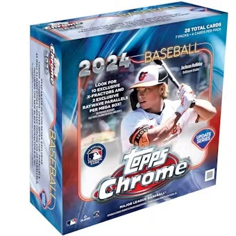 2024 Topps Chrome Update Series Baseball Mega Box - Sealed Wax