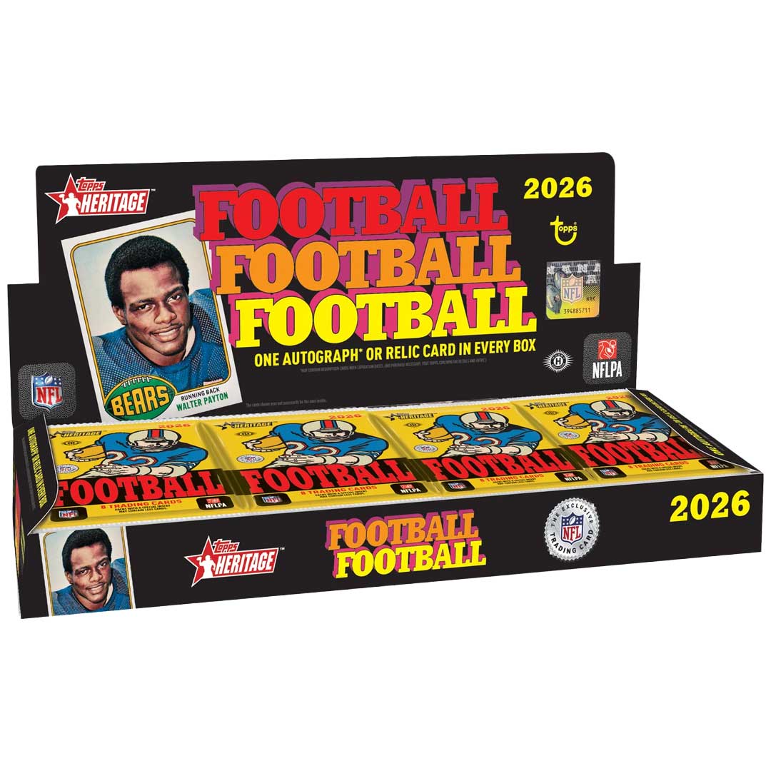 2026 Topps Heritage Football Hobby Box - Sealed Wax