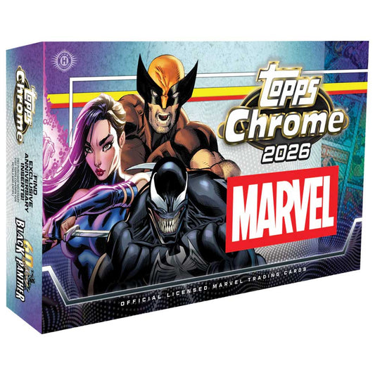 2026 Topps Marvel Comics Chrome Hobby Box - Sealed Wax - Presell
