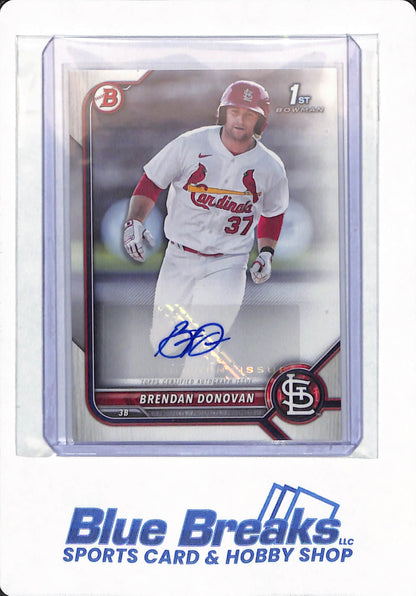 2022 Topps - Brendan Donovan - # PPA-BD - St Louis Cardinals - Baseball - 1st - Autographed