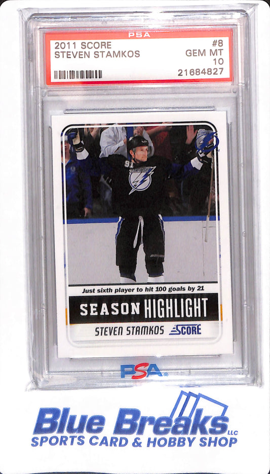 2022 Score - Steven Stamkos - #8 - PSA 10 - Tampa Bay Lightning - Hockey