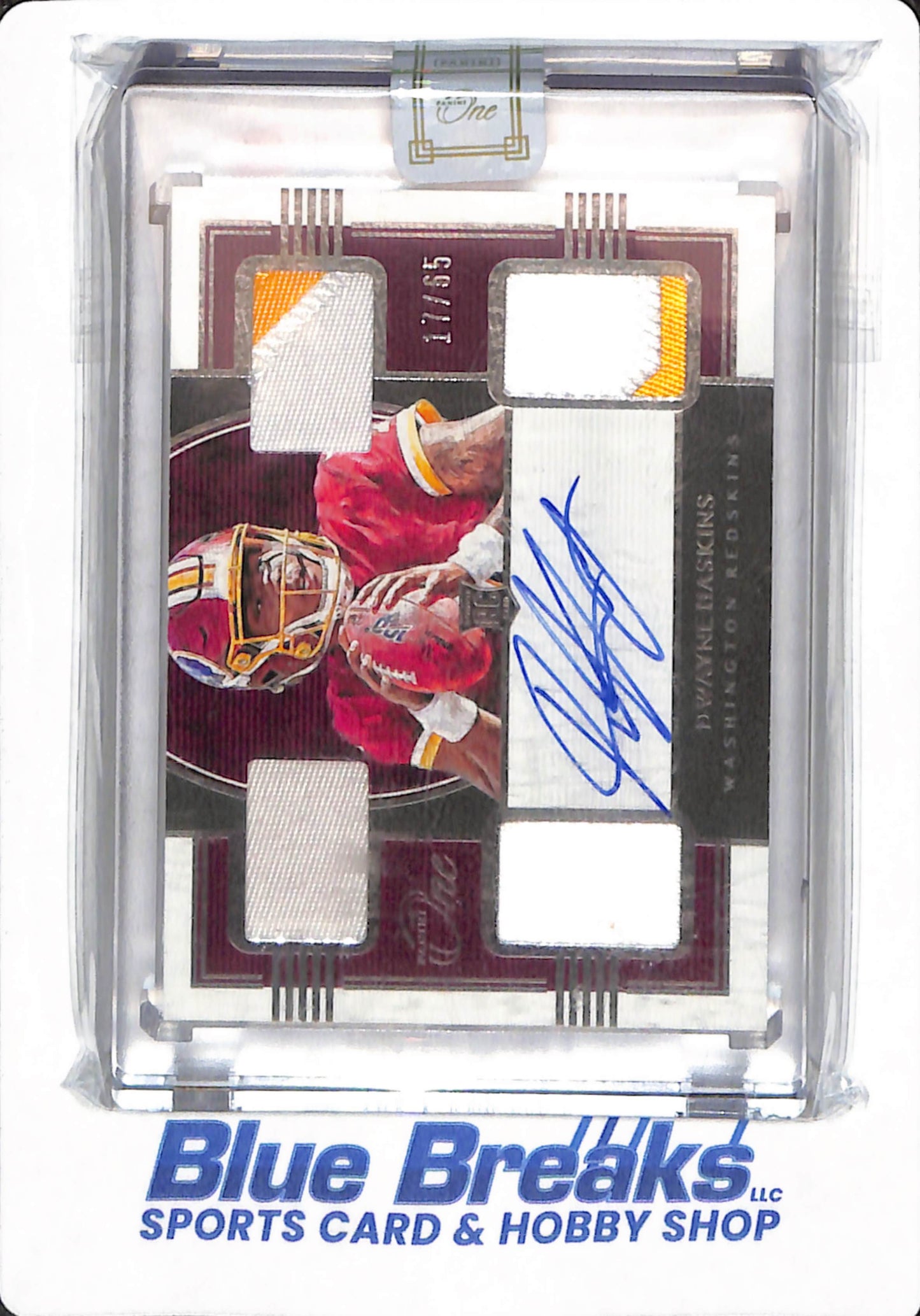 2019 Panini One - Dwayne Haskins - # 53 - Washington Redskins / Commanders - Football - Relic - Autographed - 17/65