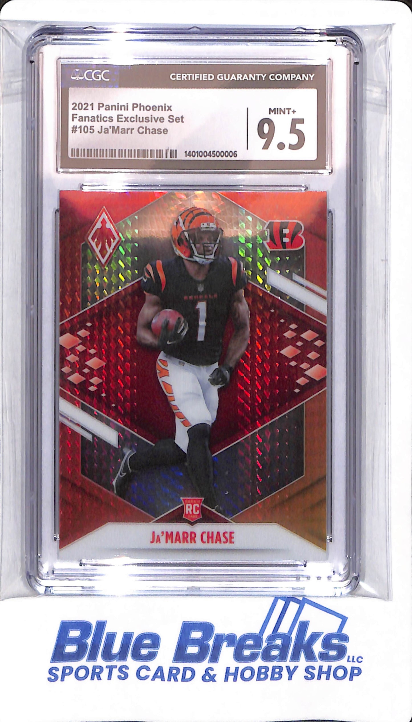 2021 Panini Phoenix - Ja'Marr Chase - # 105 - Cincinnati Bengals - Football - CSG 9.5 - Fanatics Exclusive Set