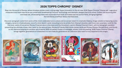 2026 Topps Chrome Disney Blaster Box - Sealed Wax