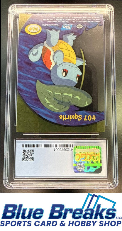 2000 Topps Pokemon TV Animation Edition Series 2 Clear Squirtle [RC] #PC4 CGC 10