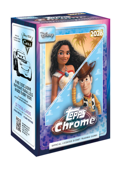 2026 Topps Chrome Disney Blaster Box - Sealed Wax