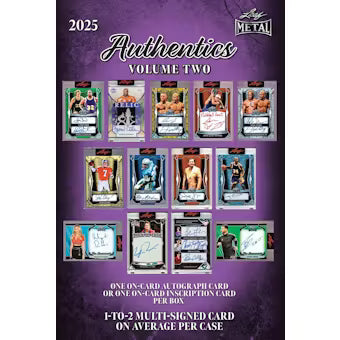 2025 Leaf Metal Authentics Volume Two - Hobby Box - Sealed Wax