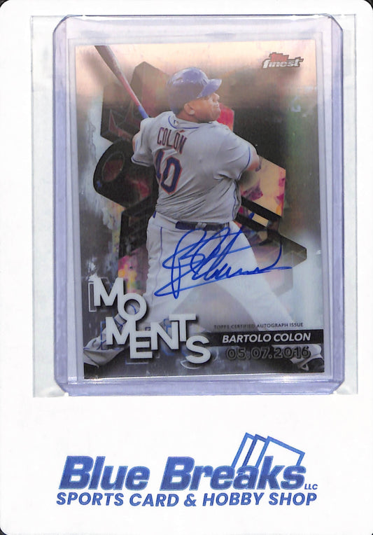 2024 Topps Finest - Bartolo Colon - # FMA-BC - New York Mets - Baseball - Autographed - Moments