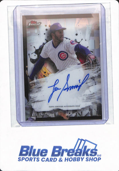 2024 Topps Finest - Lee Smith - # FA-LS - Chicago Cubs - Baseball - Autographed