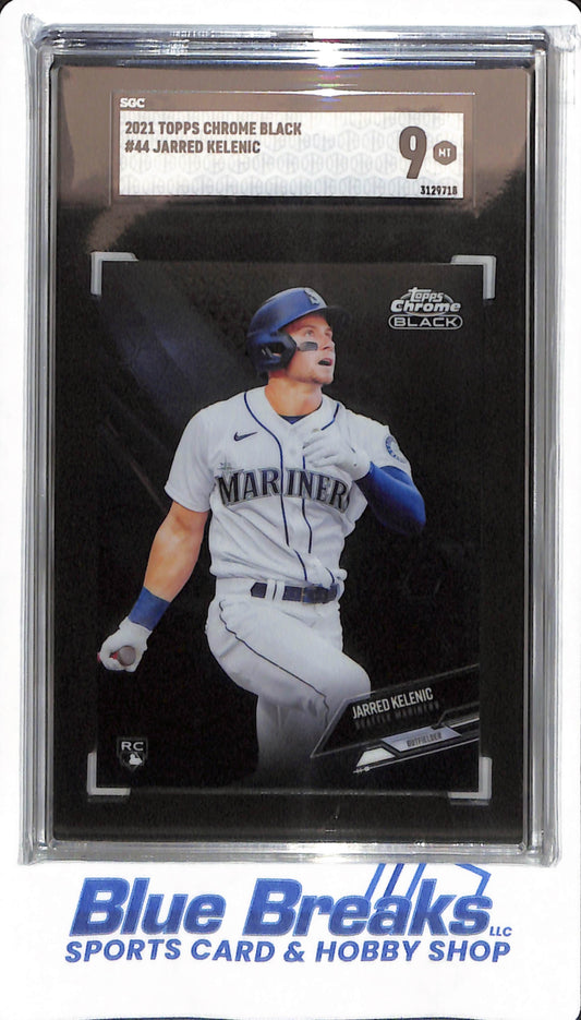 2021 Topps Chrome Black - Jarred Kelenic - #44 - SGC 9 - Seattle Mariners - Baseball