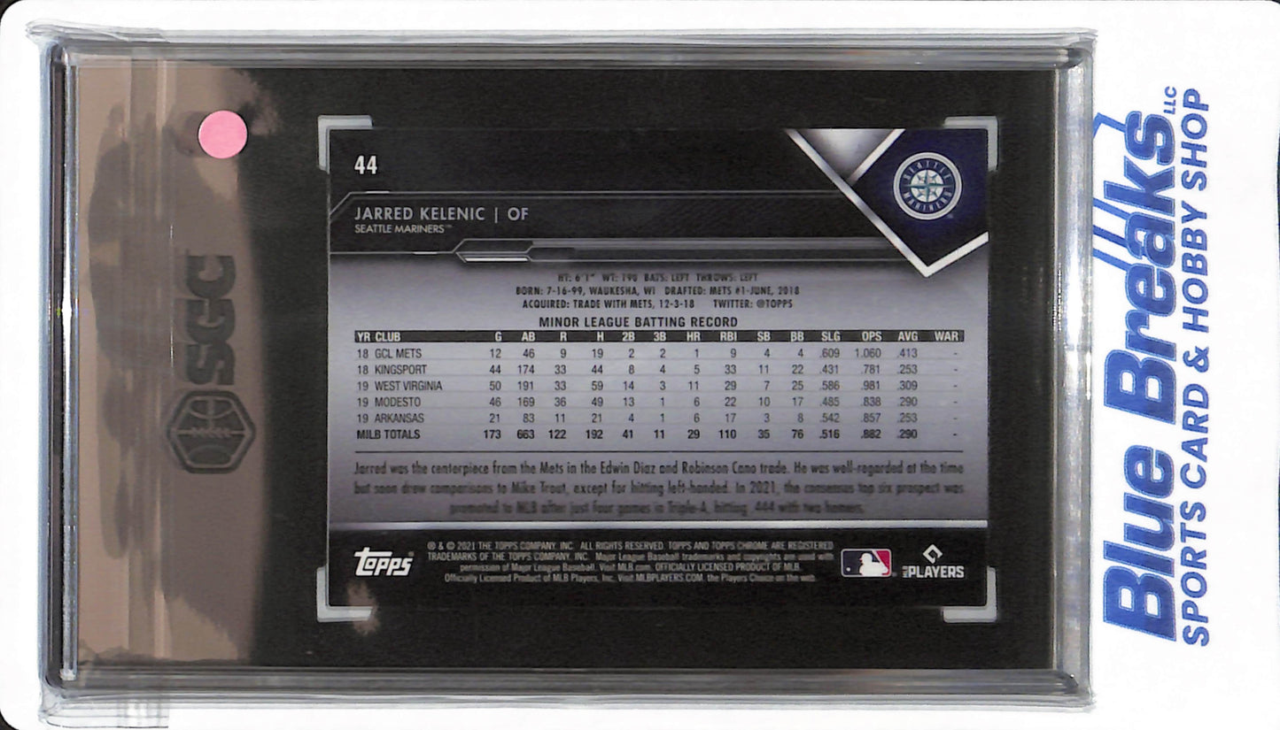 2021 Topps Chrome Black - Jarred Kelenic - #44 - SGC 9 - Seattle Mariners - Baseball
