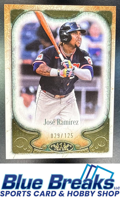 2026 Topps Tier One Jose Ramirez 29/125 #30 Cleveland Guardians