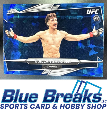 2026 Topps Chrome Sapphire UFC Quillan Salkilld #57h RC
